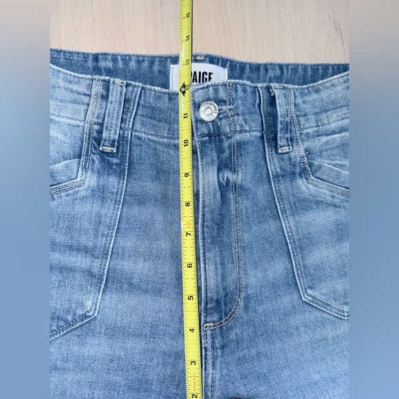 PAIGE “Anessa 31” Raw Hem Viva Light Blue Like New Size 29 - Picture 12 of 12